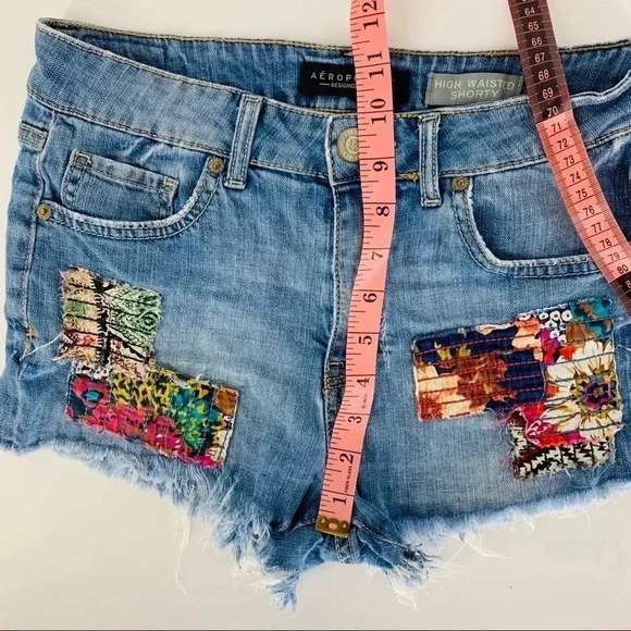 Aeropostale Destroyed High waisted Shorty cutoffs - Picture 8 of 10